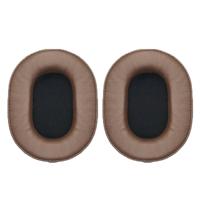 1 paar zachte spons OORWARMER hoofdtelefoon jas voor audio-Technica ATH-MSR7/M50X/M20/M40/M40X (bruin)