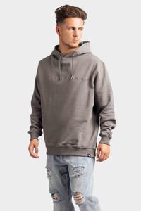 PureWhite Carbon Washed Script Hoodie Heren Grijs - Maat S - Kleur: Grijs | Soccerfanshop