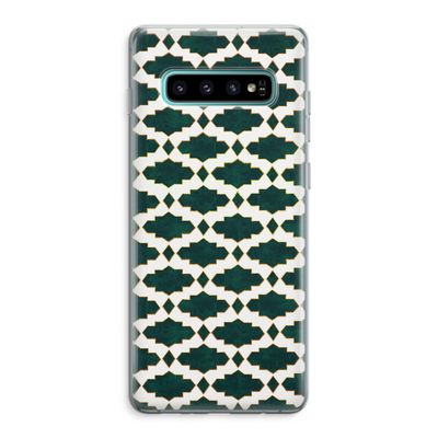 Moroccan tiles: Samsung Galaxy S10 Plus Transparant Hoesje