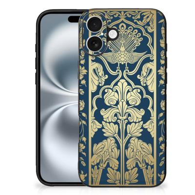iPhone 16 Plus Bloemen Hoesje Beige Flowers