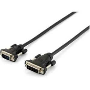 Equip 118943 video kabel adapter 1,8 m DVI-A VGA (D-Sub) Zwart