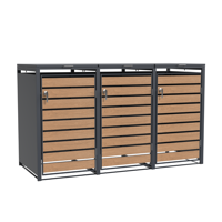Containerberging staal houtlook 3 containers