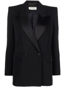 Saint Laurent blazer à simple boutonnage - Noir