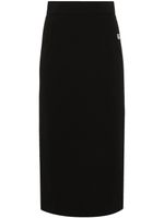 Dolce & Gabbana logo-plaque midi skirt - Noir - thumbnail