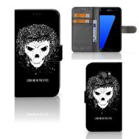 Telefoonhoesje met Naam Samsung Galaxy S7 Edge Skull Hair