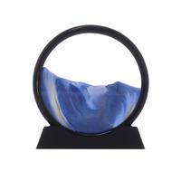 Zandkunst - Blauw - Bewegende Zandloper Zandkunst - Blauw - Bewegende Zandloper