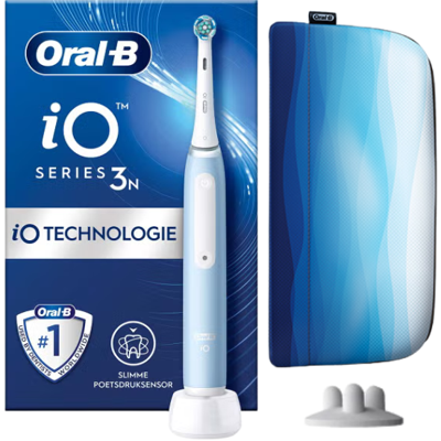 Oral-B iO Series 3 Blue Elektrische Tandenborstel + Pouch Special Edition Oral-B iO Series 3 Blue Elektrische Tandenborstel + Pouch Special Edition