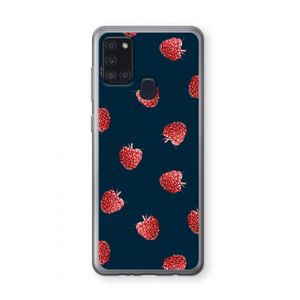 Framboosjes: Samsung Galaxy A21s Transparant Hoesje
