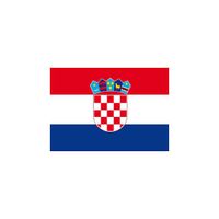 20x Vlag Kroatie stickers 10 cm