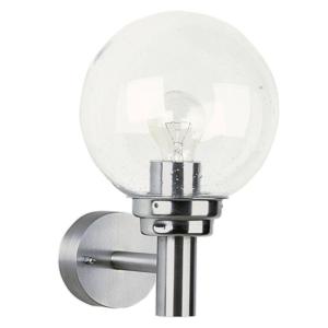 Albert Buitenlamp bol lamp Globe Clear RVS - 20cm 690226