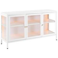 Beliani - NEWPORT - Sideboard LED - Wit - Staal