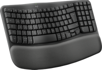 Logitech Wave Keys toetsenbord RF-draadloos + Bluetooth QWERTY US International Grafiet - thumbnail