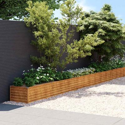 VidaXL Plantenbak verhoogd 1152x50x36 cm cortenstaal