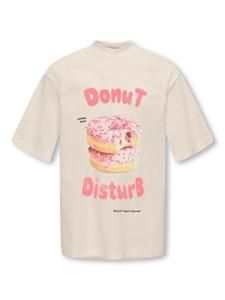 Kids ONLY winter t-shirt meisjes - grijs - KogBabette - loose fit, korte mouw