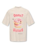 Kids ONLY winter t-shirt meisjes - grijs - KogBabette - loose fit, korte mouw Kids ONLY winter t-shirt meisjes - grijs - KogBabette - loose fit, korte mouw
