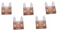 Coming Soon Dresselhaus "mini" zekering platte stekker flat fuse mini 5a light brown / 5 pcs.