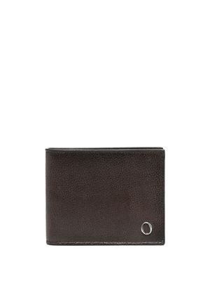 Orciani portefeuille pliant à plaque logo - Marron