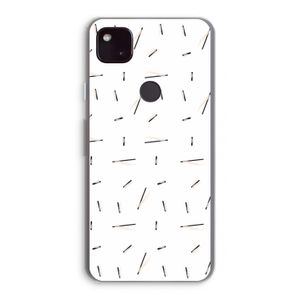 Hipster stripes: Google Pixel 4a 5G Transparant Hoesje
