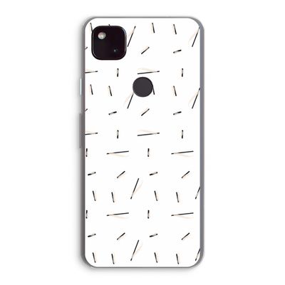 Hipster stripes: Google Pixel 4a 5G Transparant Hoesje