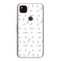 Hipster stripes: Google Pixel 4a 5G Transparant Hoesje