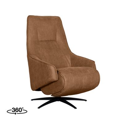 LABEL51 Fauteuil Odense - Cognac - Micro Suede - One Size LABEL51 Fauteuil Odense - Cognac - Micro Suede - One Size