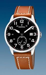 Horlogeband Festina F20347-7 Leder Bruin 21mm