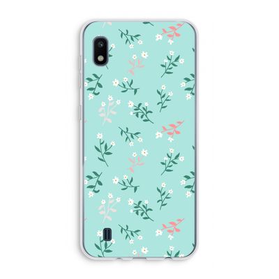 Small white flowers: Samsung Galaxy A10 Transparant Hoesje