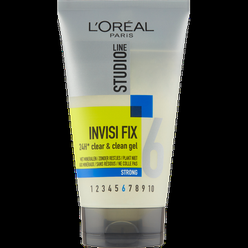 L&apos;Oreal Paris Studio Line Invisi Fix 24h Clear & Clean Gel 150 ml bij Jumbo