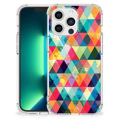 iPhone 13 Pro Max Doorzichtige Silicone Hoesje Geruit iPhone 13 Pro Max Doorzichtige Silicone Hoesje Geruit