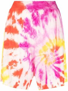 Stella McCartney short à motif tie-dye - Rose