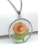 Handgemaakt Lijm Bloemen Halsketting - thumbnail