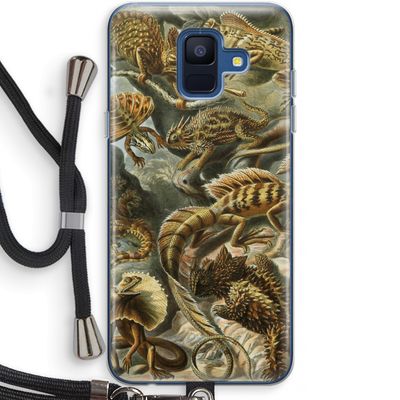 Haeckel Lacertilia: Samsung Galaxy A6 (2018) Transparant Hoesje met koord
