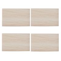 Secret de Gourmet tafel placemats - 4x - Natuursteen look - beige - 45 x 30 cm - Tafel onderleggers