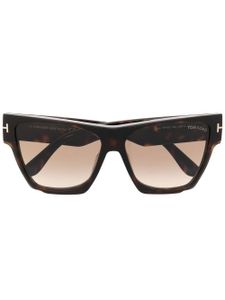 TOM FORD Eyewear lunette de soleil Dove à monture carrée - Marron