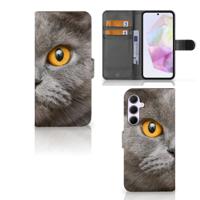 Telefoonhoesje | Met pasjeshouder | Samsung Galaxy A35 Britse Korthaar