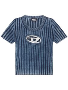 Diesel t-shirt M-Anaheim à plaque logo - Bleu