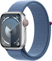 Apple Watch Series 9 41 mm Digitaal 352 x 430 Pixels Touchscreen 4G Zilver Wifi GPS - thumbnail
