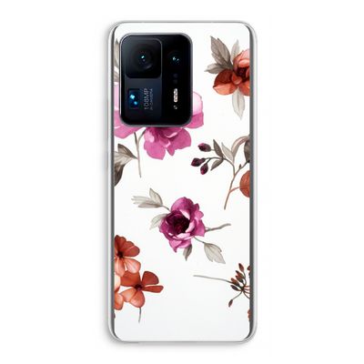 Geschilderde bloemen: Xiaomi Mi Mix 4 Transparant Hoesje
