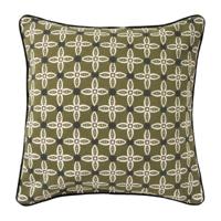 Kussen bloemen - groen - 45x45 cm