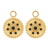 iXXXi Oorring Hangers Midnight Black Diamond | Goud