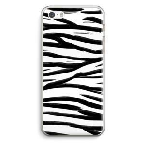 Zebra pattern: iPhone 5 / 5S / SE Transparant Hoesje