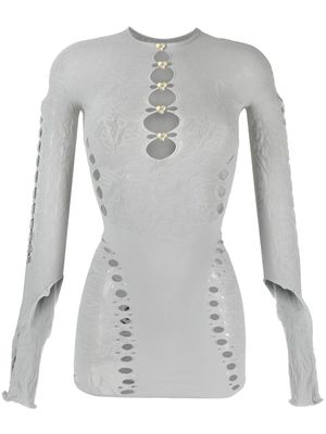 POSTER GIRL robe à découpes - Gris