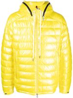 Moncler doudoune à logo imprimé - Jaune