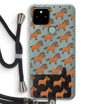 Pony: Pixel 5 Transparant Hoesje met koord
