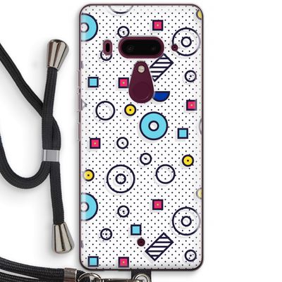8-bit N°9: HTC U12+ Transparant Hoesje met koord