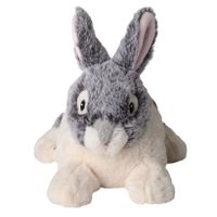 Warmte/magnetron opwarm knuffel konijn - thumbnail
