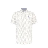 State of Art regular fit overhemd met all over print wit/kobalt/mango - thumbnail