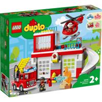 Lego Duplo 10970 Brandweerkazerne en Helikoper + Licht en Geluid - thumbnail