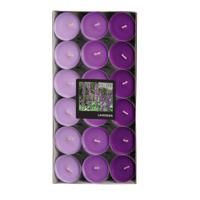 Geur theelichtjes/waxinelichtjes - Mega pack - 36x - Lavender aroma - 4,5 branduren