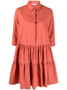 Fabiana Filippi robe-chemise à volants superposés - Rouge